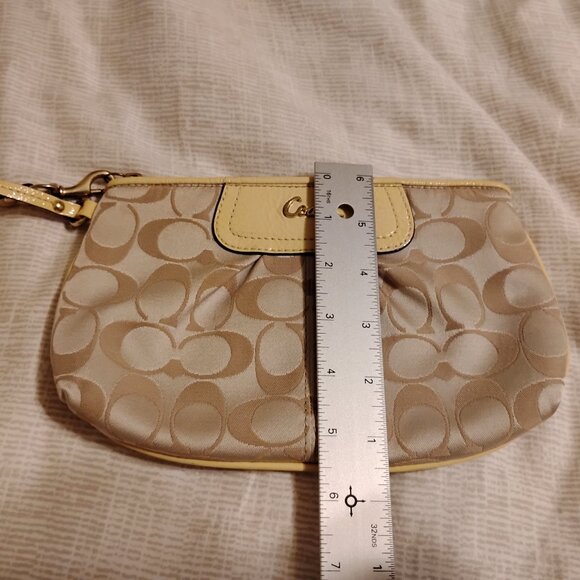 Coach Signature Ashley Leather Wristlet - Picture 7 of 10